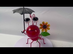 Pequeño metal Ant Garden Decoration Multicolor Metal Ant Yard Art Rustproof